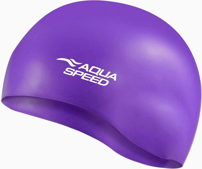 Шапочка для плавания Aqua Speed MONO 111 Вишнёвое - изображение 6