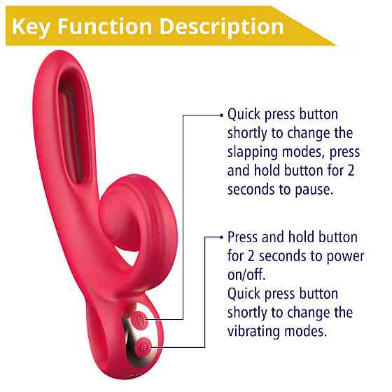 Вібратор - Erospace Sweet Play Tongue Flipping Vibrator A4 Sex Aura Київ