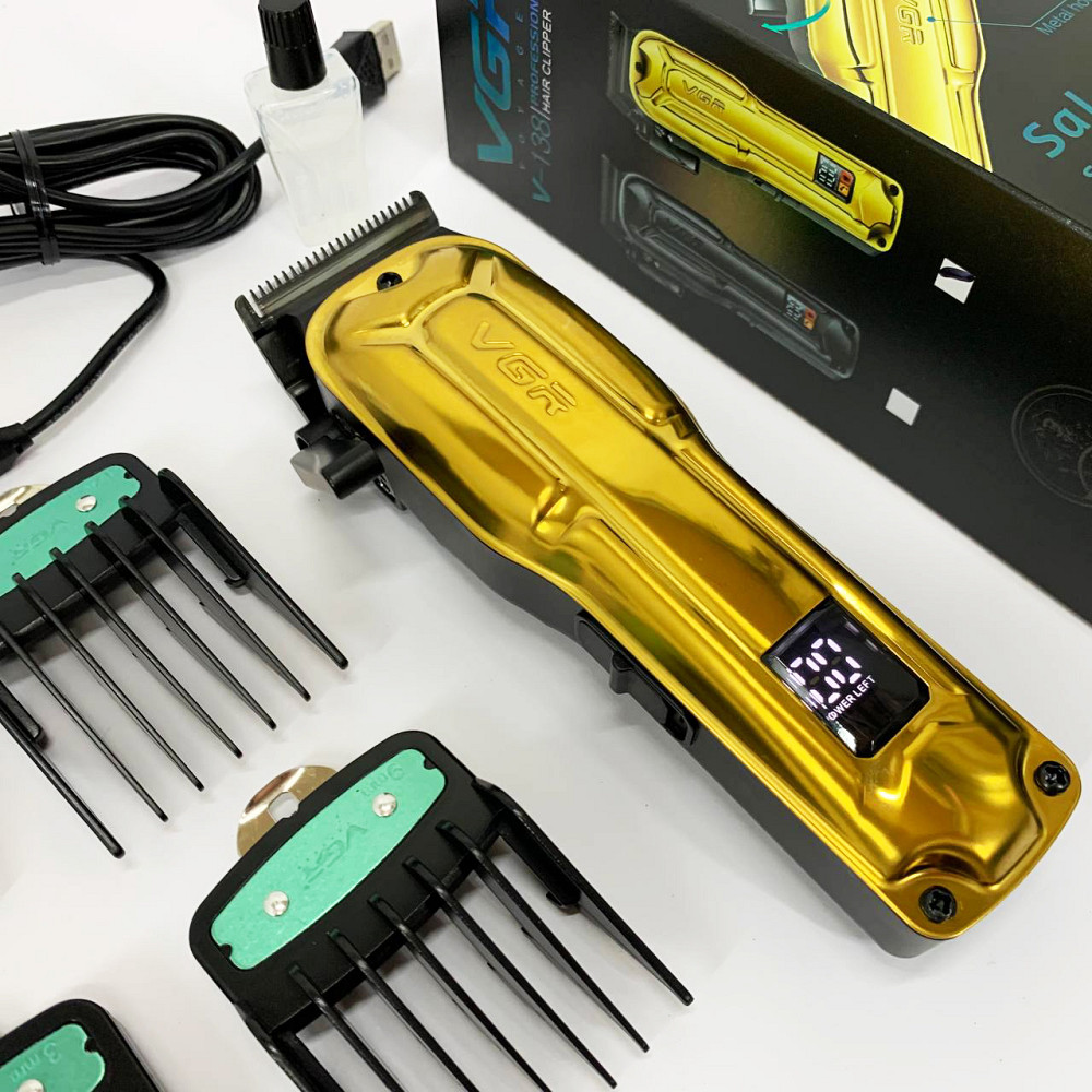 Машинка для підстригання VGR, Професійна електрична машинка для стрижки, Професійний тример з насадками ZS-60 Львів - фото 13