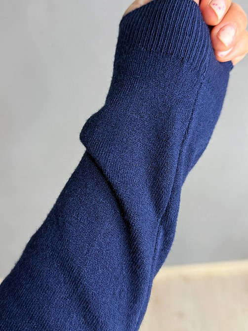 Джемпер жіночий ACCORDDREAM 9377 тонкий светр однотонний базовий, темно-синій, one size Київ - фото 20