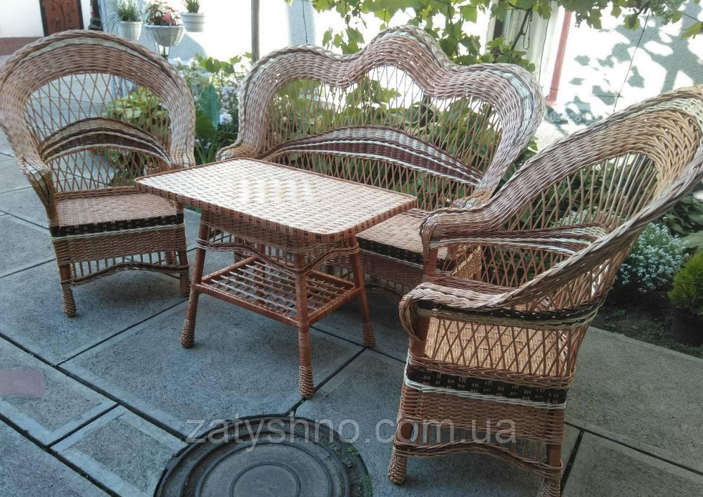 Комплект садових плетених меблів Київ - фото 7
