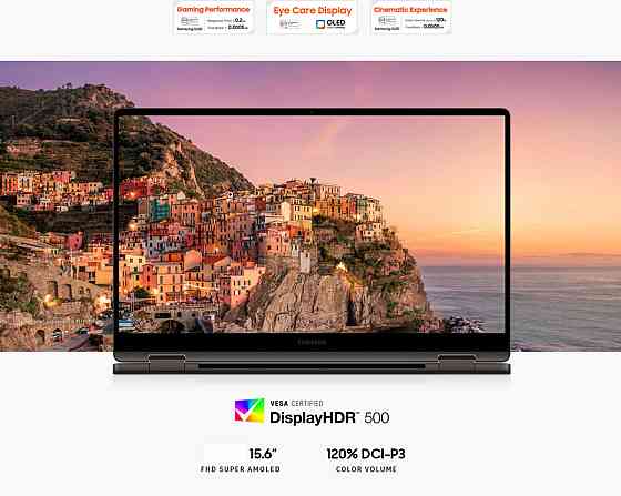 Ноутбук Samsung Galaxy Book3 360 NP750QFG Intel Core i7-1360P 16/512GB SSD графіт (непомітний нюанс скла дисплея) Миколаїв