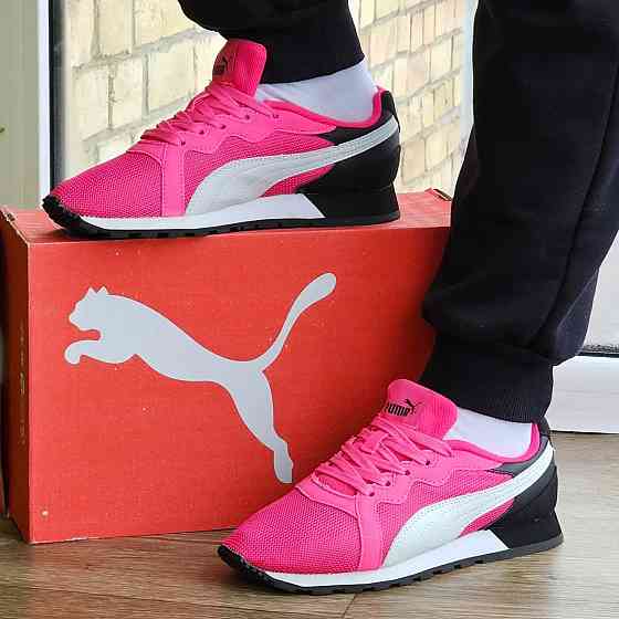 Женские Кроссовки Puma Слипоны Розовые Мокасины Пума (размеры: 36,37,38,39) Днепр
