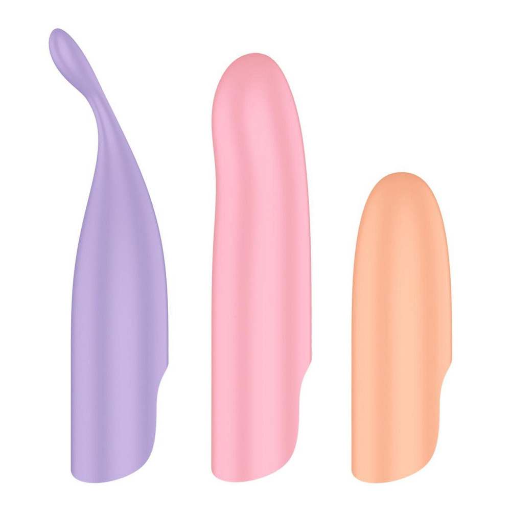 Набір 4-в-1 Satisfyer Playful Four, вібратор та 4 насадки, 12 режимів Sex Aura Київ - фото 6