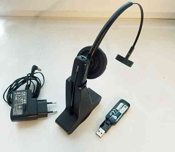 Безпровідна DECT-гарнітура / моно навушники Poly Savi 8245 UC Plantronics (Б клас) Луцк