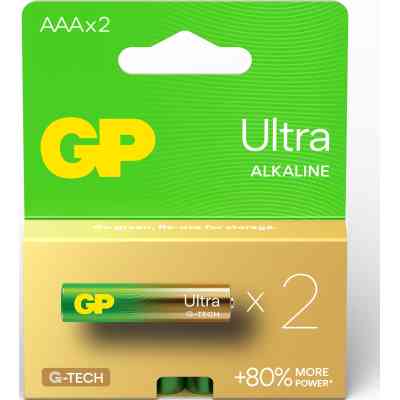 Батарейка Gp AAA LR03 ULTRA Alcaline * 2 (24AU21-SB2 / 4891199218101) Винница