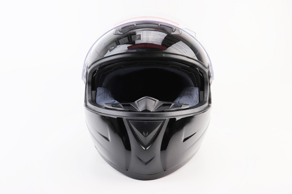 Шолом інтеграл, закритий+окуляри BLD-М61 S (55-56см), ЧОРНИЙ глянець Київ - фото 7