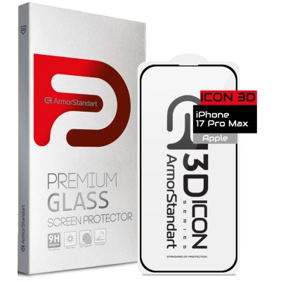 Стекло защитное Armorstandart Icon 3D Apple iPhone 17 Pro Max (ARM86214) Винница - изображение 1
