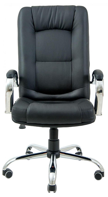 Офісне Крісло Керівника Richman Alberto Шкіра Комбо Lux Хром М3 MultiBlock Підлокітник Труба Чорний Дніпро - фото 2