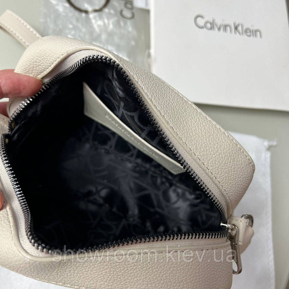 Невелика жіноча сумочка на плече Ck 2765 beige Київ - фото 4