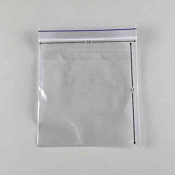 Пакет з замком Zip-lock 14х15(100шт) (1 пач.) Харків