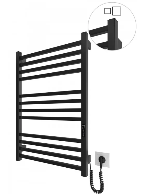 Електрична рушникосушка HF London 770х530 TR K чорна матова Київ - фото 1