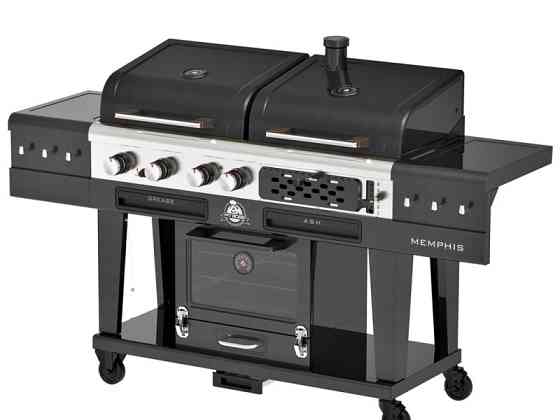 Комбінований гриль Pit Boss Memphis Ultimate 2.0 Combo угільно-газовий з коптильною камерою 11064 Код: 012901 Рівне