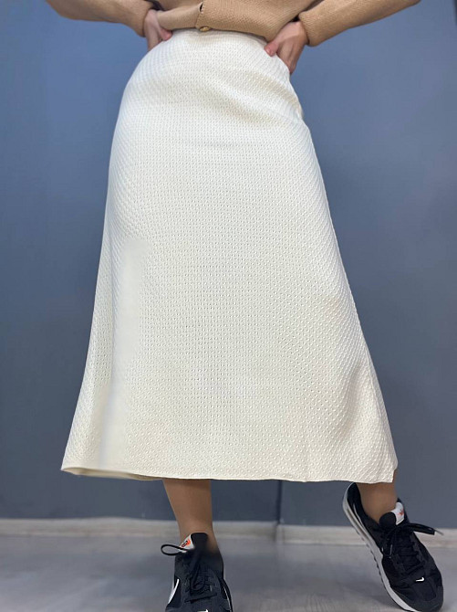 Юбка женская My fashion 2024402 трапеция косичка длинная one size, молочний, one size Киев - изображение 1