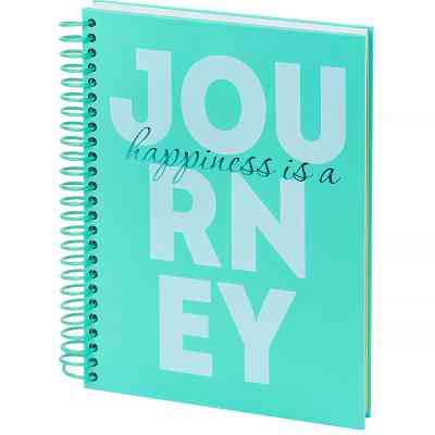 Блокнот Axent на спіралі А5 120 аркушів, клітинка, тверда обкладинка, Journey (8464-3-A) Вінниця