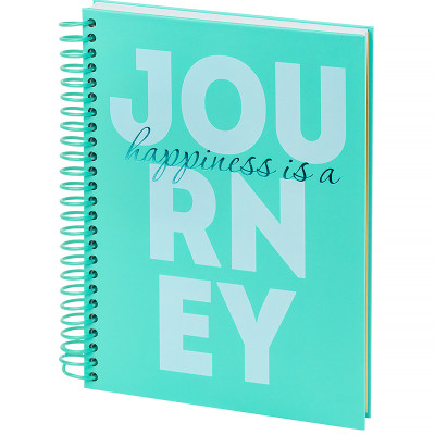 Блокнот Axent на спіралі А5 120 аркушів, клітинка, тверда обкладинка, Journey (8464-3-A) Вінниця - фото 2