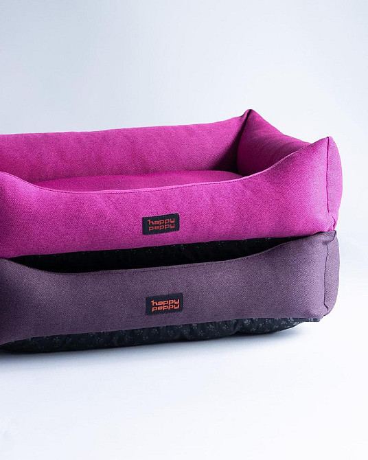 Лежак для собак и котов Happy Peppy (Хэппи Пеппи) Sofa Рогожка 70х110, Розовый Запорожье - изображение 2