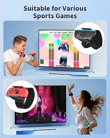 Браслет ремінець для Joy‑Con Switch 2 сумісний з Just Dance 2026 2025 чорний регульований для контролера 2 шт універсальний Київ