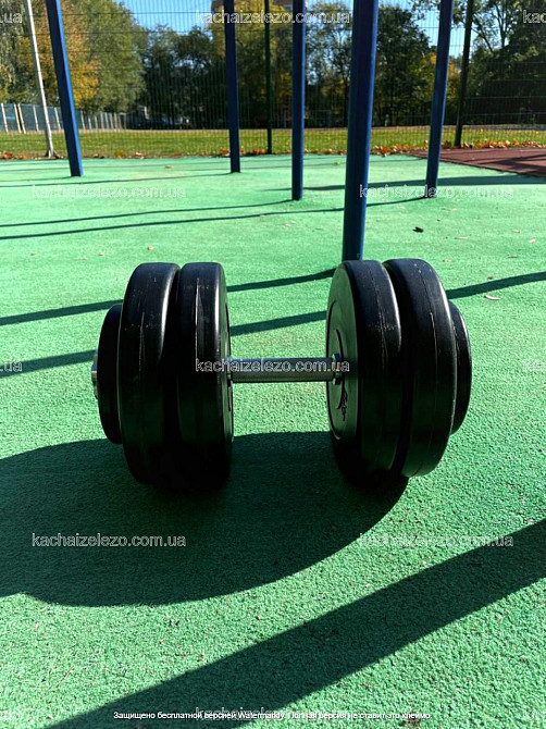 Гантелі набірні 2 по 25 кг з ABS покриттям хром грифи Гантелі, гирі, штанги і диски бітумні Київ - фото 6