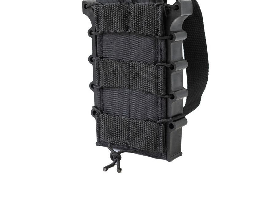 Подсумок для магазина АК черный жесткий каркасный кордура с системой Молли Одесса - изображение 12