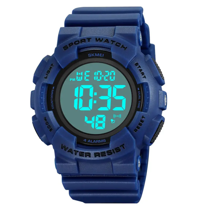 Чоловічий наручний спортивний годинник Skmei 2081 Синій з білим Вінниця - фото 5