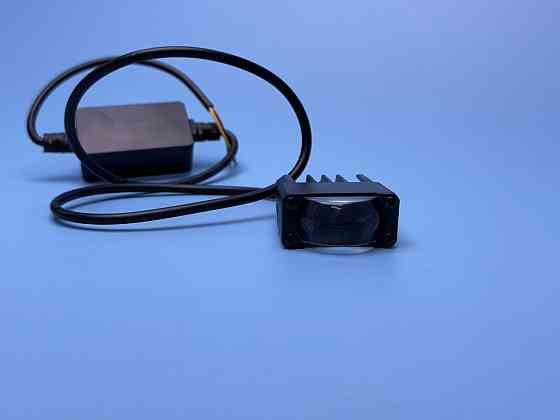 Фара рабочего света LED однорядная 40 мм SPOT — 2 диода с линзой (Белый + Желтый свет), четкая СТГ Харьков