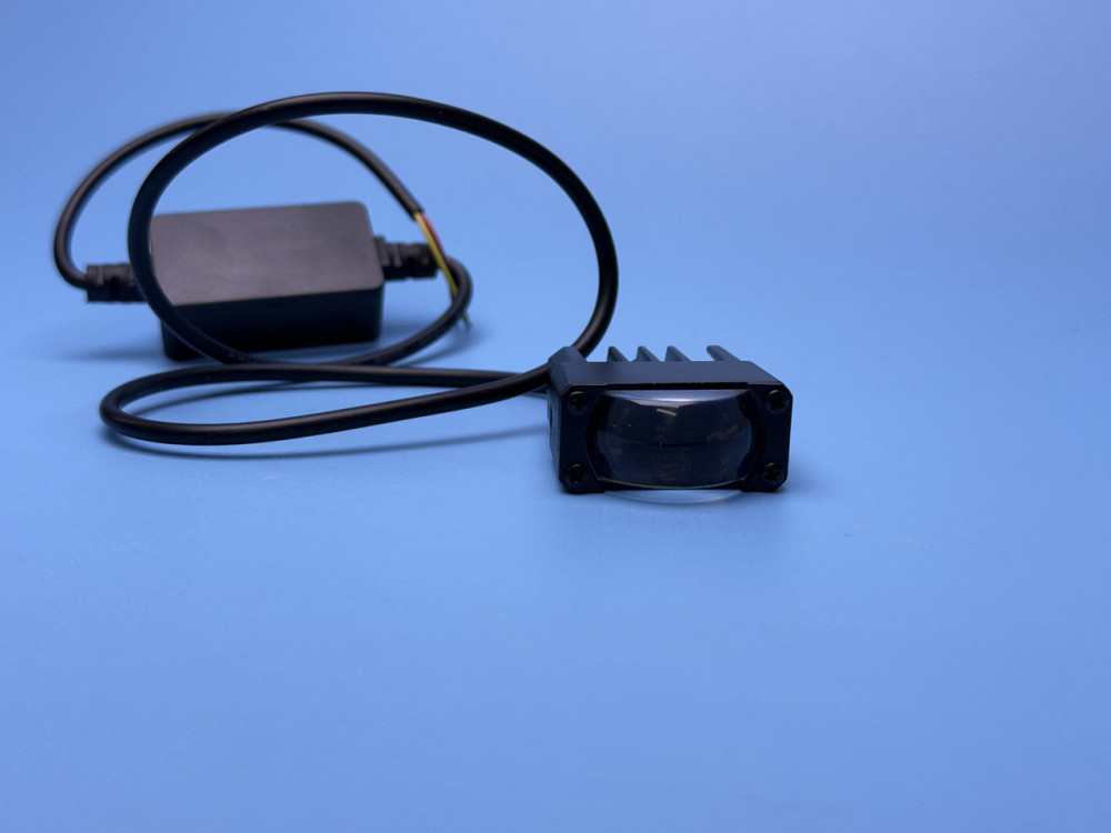 Фара робочого світла LED однорядна 40 мм SPOT — 2 діоди з лінзою (Біле + Жовте світло), чітка СТМ Харків - фото 5