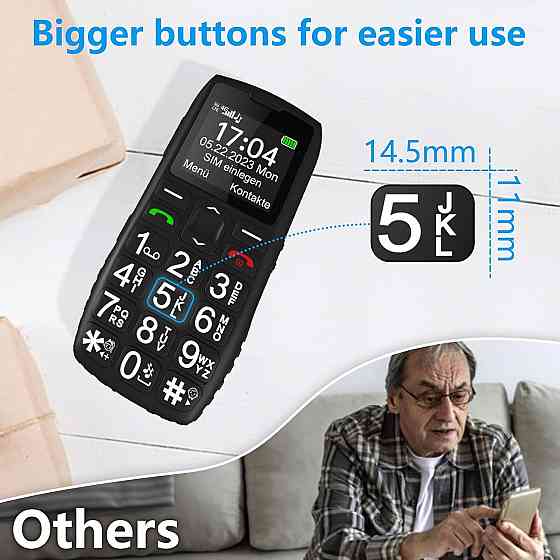 Мобільний кнопковий телефон Artfone C1+4G Луцьк