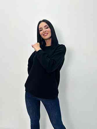 Жіночий теплий батник "Wear" Турція оптом | Батал Чорний, 50-52 Київ