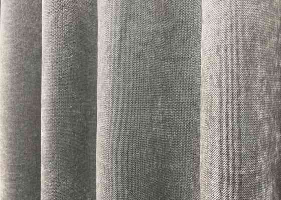 Шторна преміум тканина шеніл однотонний, колекція "VELMIRA Rich" колір світло-сірий 1925ш Київ