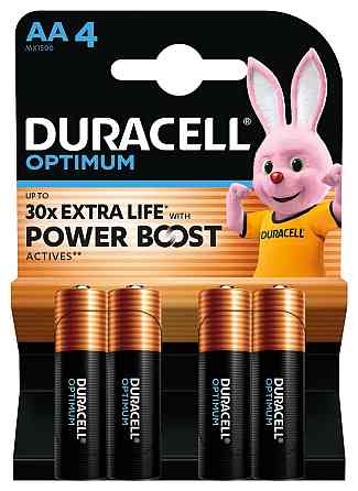 Лужні батарейки Duracell Optimum AA, 4 шт. (6835424) Київ