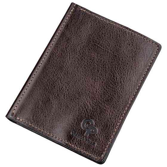 Обложка для автодокументов мягкая кожа GRANDE PELLE 11191 Коричневая Киев