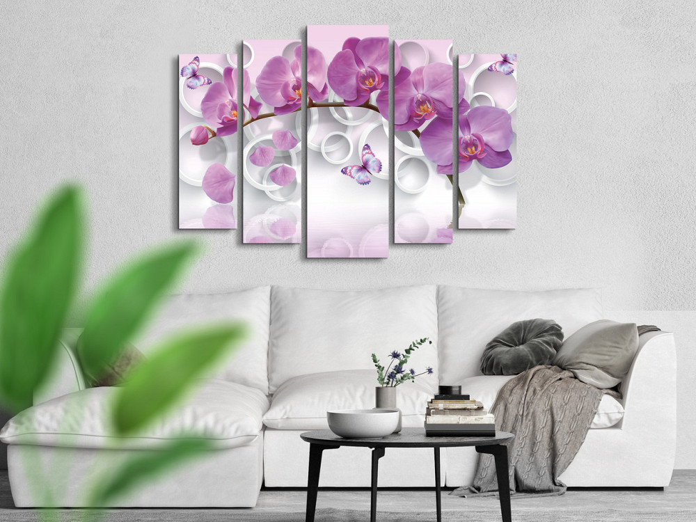 Модульная картина Цветы Орхидея Art-256_5 ( 80х118см ) Киев - изображение 2