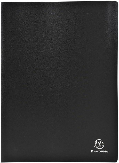 Папка-барвік Exacompta чорна A4 40 файлів 80 кишень на блискавці ZIP поліпропілен Київ - фото 1