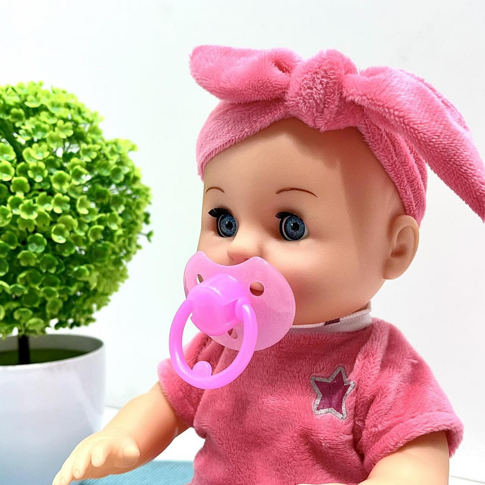 Пупс функціональний висота 30см п'є з пляшечки ходить на горщик пляшка соска підгузник Рожевий (YL2430L-E-C-DM-UA) Чернігів - фото 4