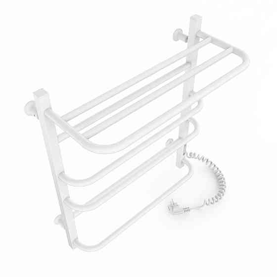 Електрична рушникосушка Laris Зебра Комфорт ЧФ6 500Х600 Е з полицею, біла R3 Київ