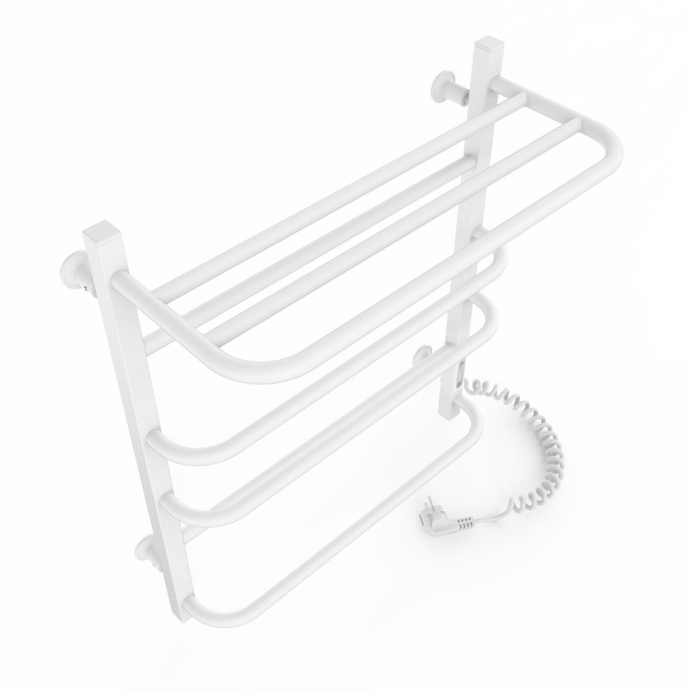 Електрична рушникосушка Laris Зебра Комфорт ЧФ6 500Х600 Е з полицею, біла R3 Київ - фото 4