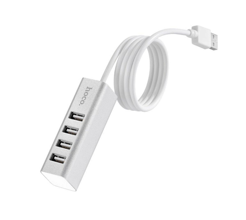 Хаб адаптер переходник HOCO HB1 4USB Line machine, цвет серый 6957531038146 Одесса - изображение 4