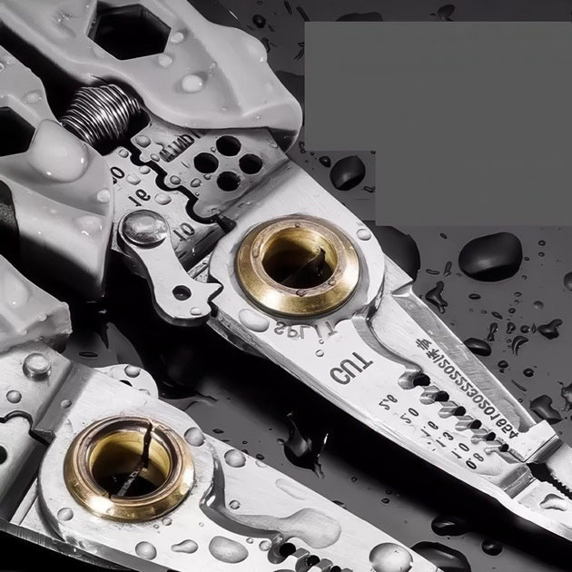 Інструмент для зняття ізоляції 16 в 1, стискання клем, зачистки проводів Мультитул стрипер BE-26 Львів - фото 4