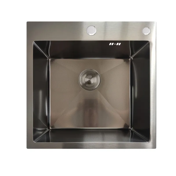 Мийка MIXXUS MH5050 DECOR GRAPHITE з нержавіючої сталі кольору графіт (3.0/0.8) MX1929 Харків