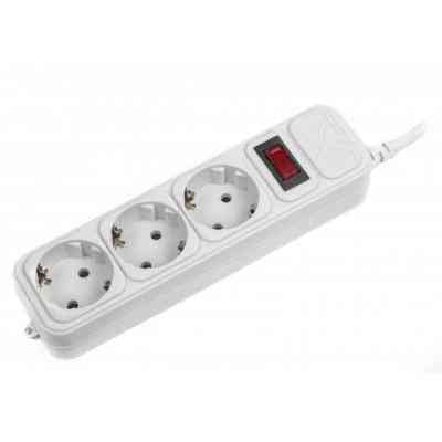 Сетевой фильтр питания Maxxter SPM3-G-15G grey, 4.5 м кабель, 3 розетки (SPM3-G-15G) Винница