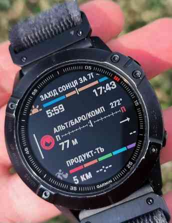 Топовий! Продам Garmin Fenix 6 X PRO , карты , Украинская Мова NFC Киев