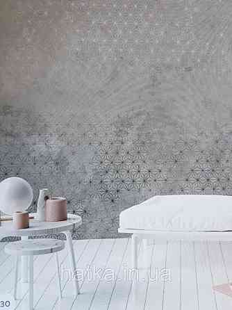 Шпалери вінілові Grandeco One roll one motif 2 A35101 панно 3д лофт штукатурка під бетон сніжинки сірі бежеві Київ