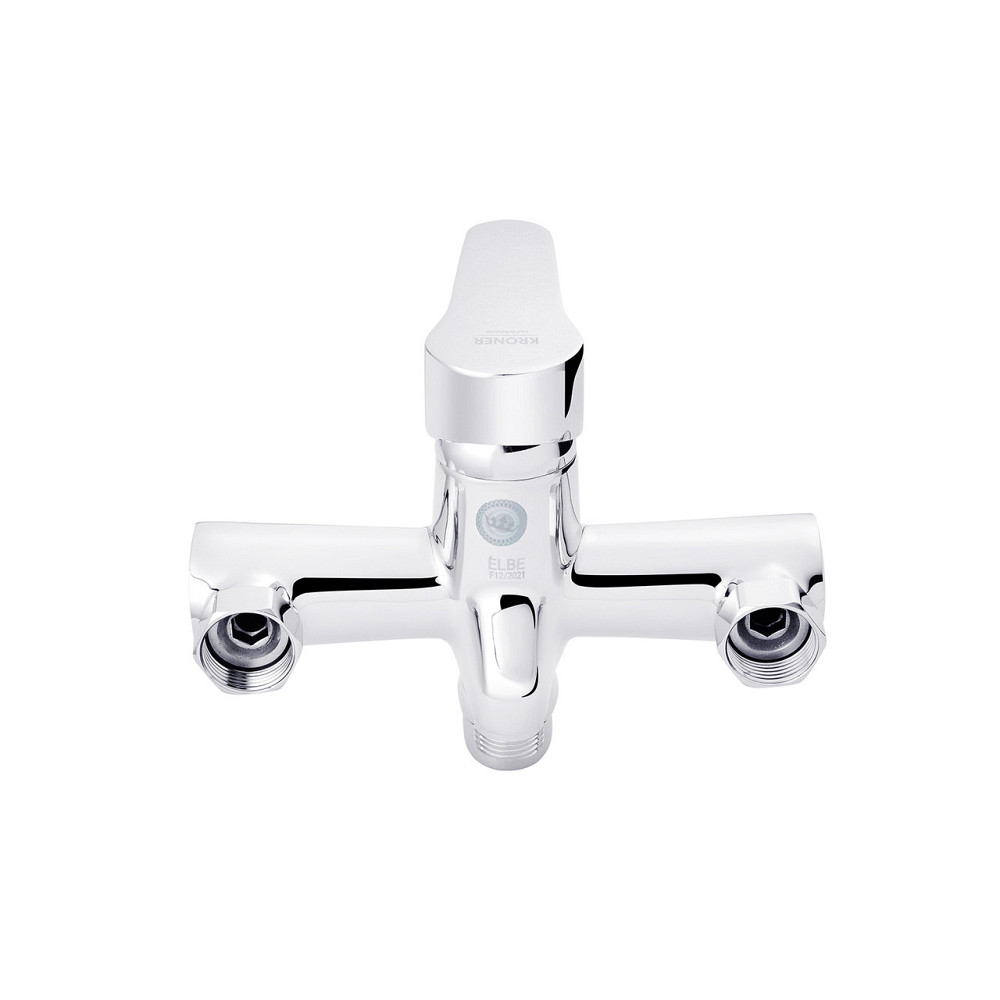 Змішувач для ванни Kroner KRM Elbe - C070 з душовим гарнітуром, хром Київ - фото 5