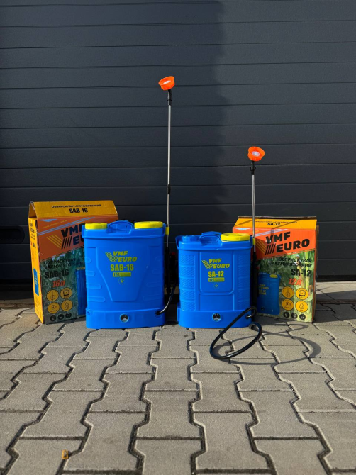 Ранцевый аккумуляторный опрыскиватель VMF EURO SA-12 (12 литров) 12В/8Ач Киев - изображение 8