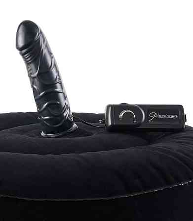 Надувная подушка с вибратором - FFS Inflatable Hot Seat Black Sex Aura Киев