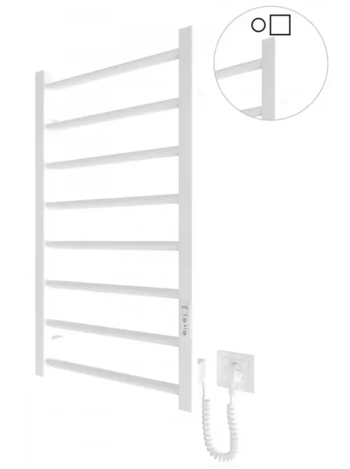 Електрична рушникосушка Hygge Family Leeds 770x430 білий мат Київ - фото 1