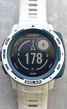 Смарт-Часи Garmin Instinct Solar White Surf GPS компас. Київ
