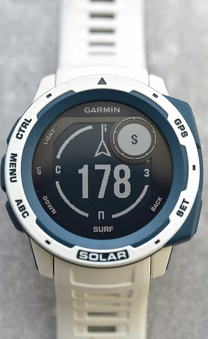 Смарт-Часи Garmin Instinct Solar White Surf GPS компас. Київ - фото 5