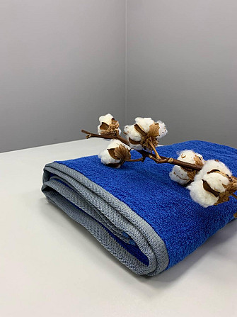 Махровое полотенце Ideal Textile 90х160 см однотонное в асорт. (56860798) Синий Черновцы - изображение 7